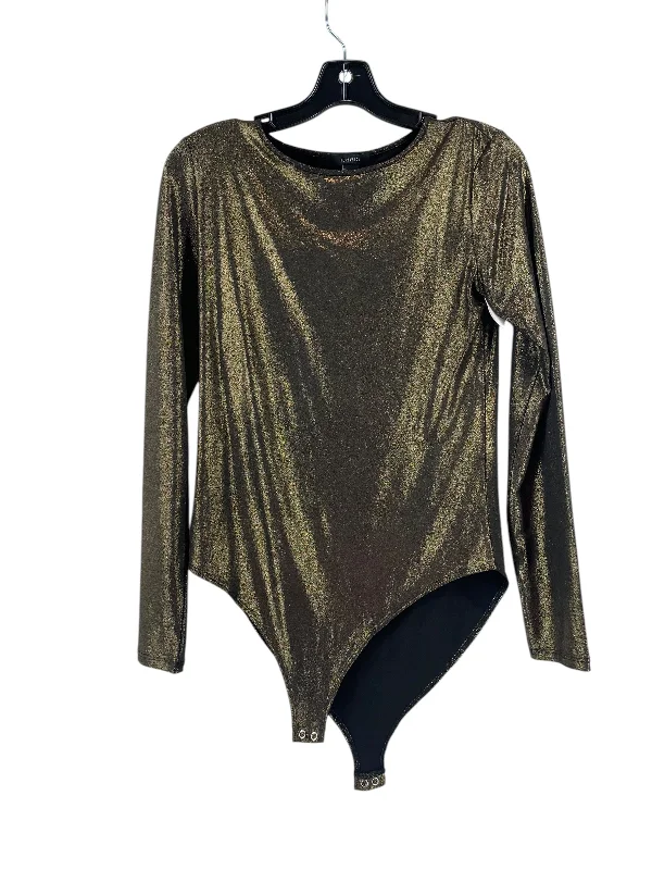 Bodysuit By Forever 21 In Gold, Size: L