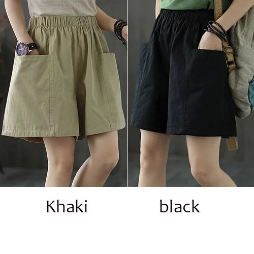 Khaki and black