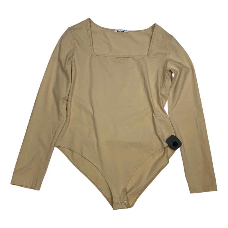 Bodysuit By Mangopop, In Tan, Size: Xl