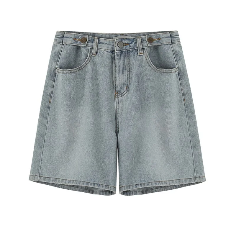 Amy Fashion - High Waist Denim Shorts