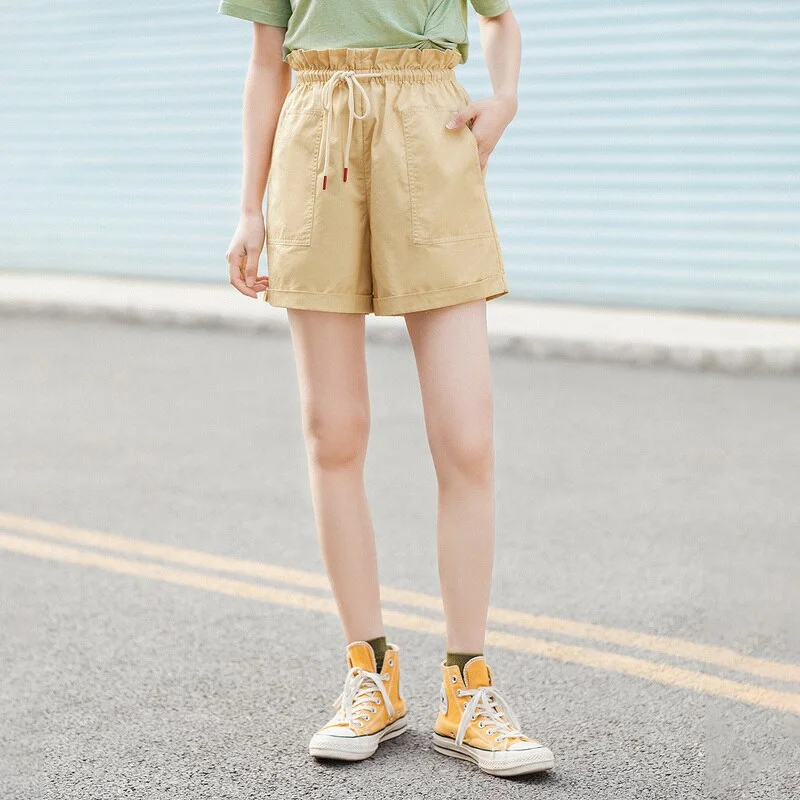 Amy Fashion - Casual Cotton All Matched Fit Shorts