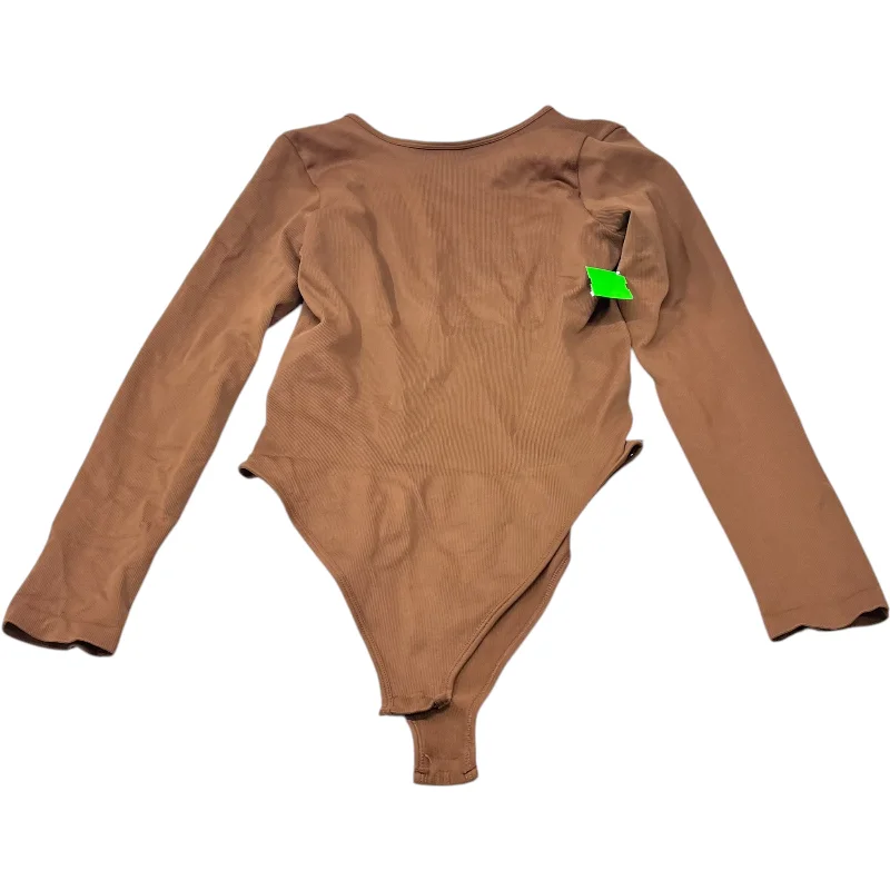 Bodysuit By Coqq In Brown, Size: L