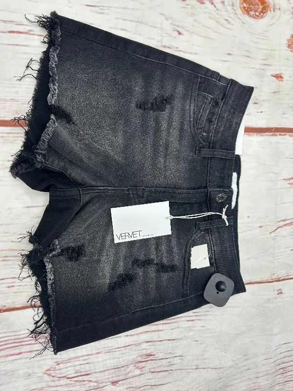 Shorts By Clothes Mentor In Black Denim, Size: 0