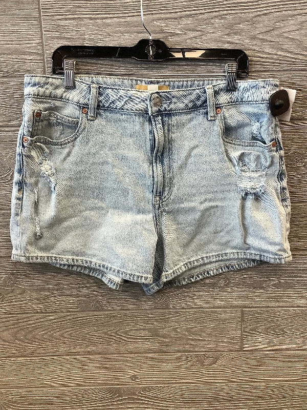 Shorts By Clothes Mentor In Blue Denim, Size: 16