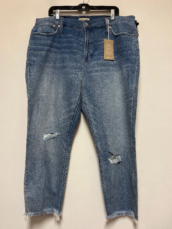 Blue Denim Jeans Boyfriend Madewell, Size 20