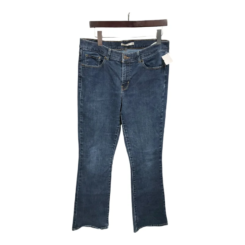 Jeans Boot Cut By Levis In Blue Denim, Size: 12