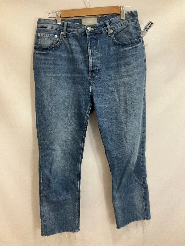 Jeans Cropped By Everlane In Blue Denim, Size: 8