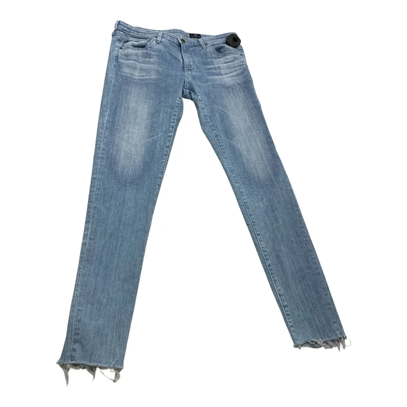 Jeans Skinny By Adriano Goldschmied In Blue Denim, Size: 8