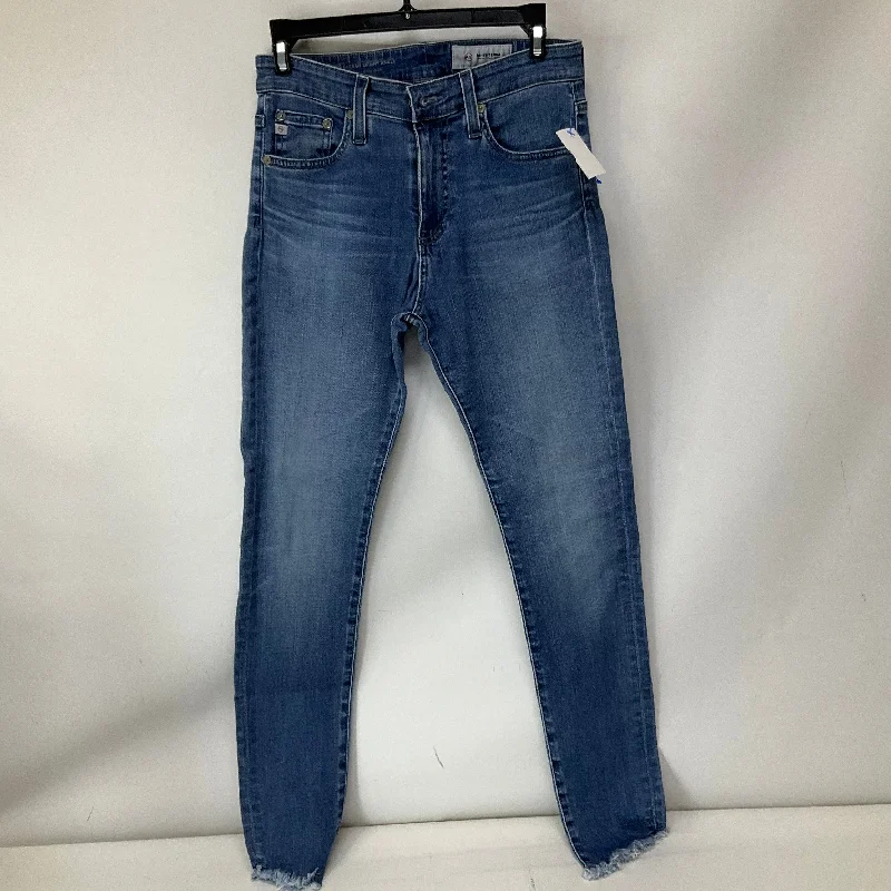 Jeans Skinny By Ag Jeans In Blue Denim, Size: 2