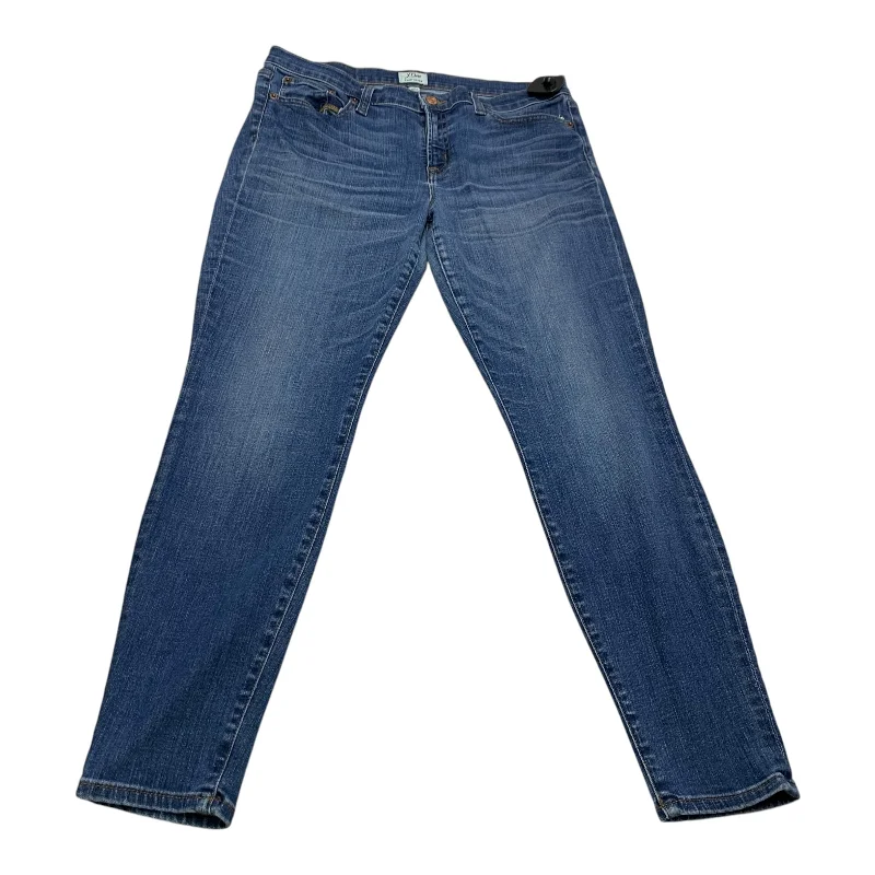 Jeans Skinny By J. Crew In Blue Denim, Size: 10