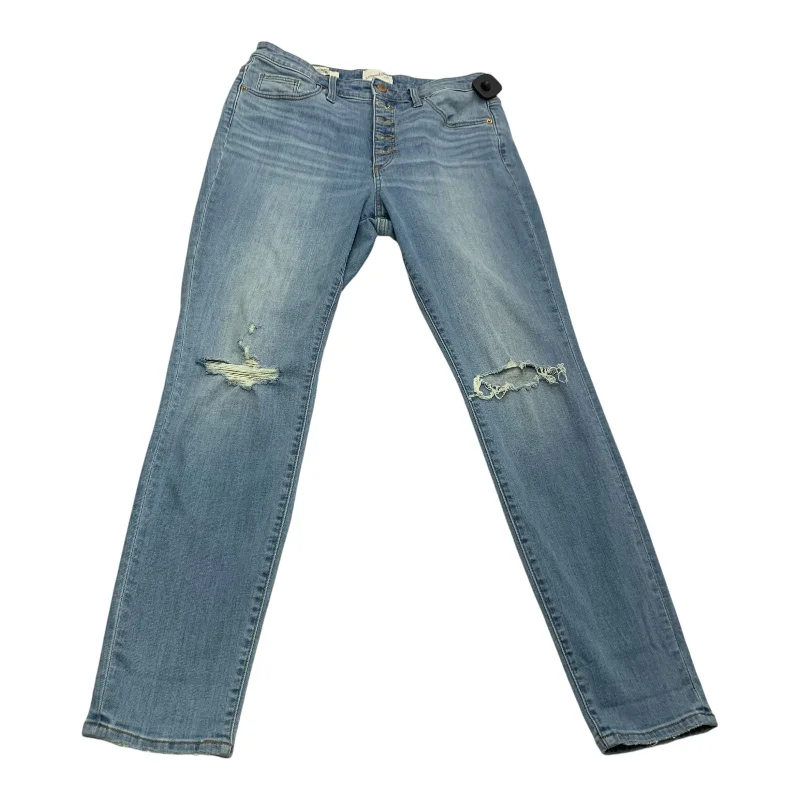 Jeans Skinny By Universal Thread In Blue Denim, Size: 10