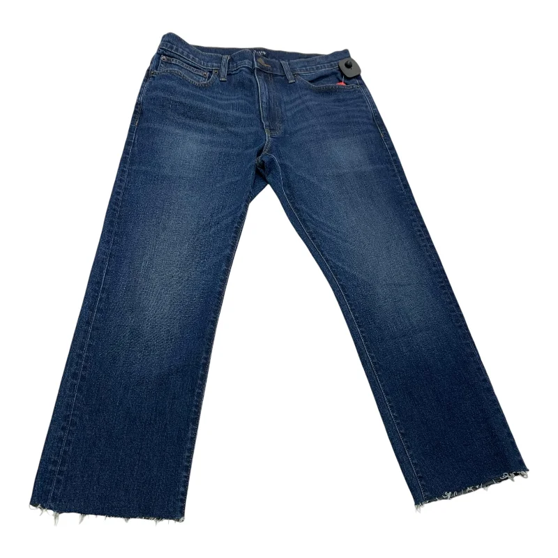 Jeans Straight By J. Crew In Blue Denim, Size: 10