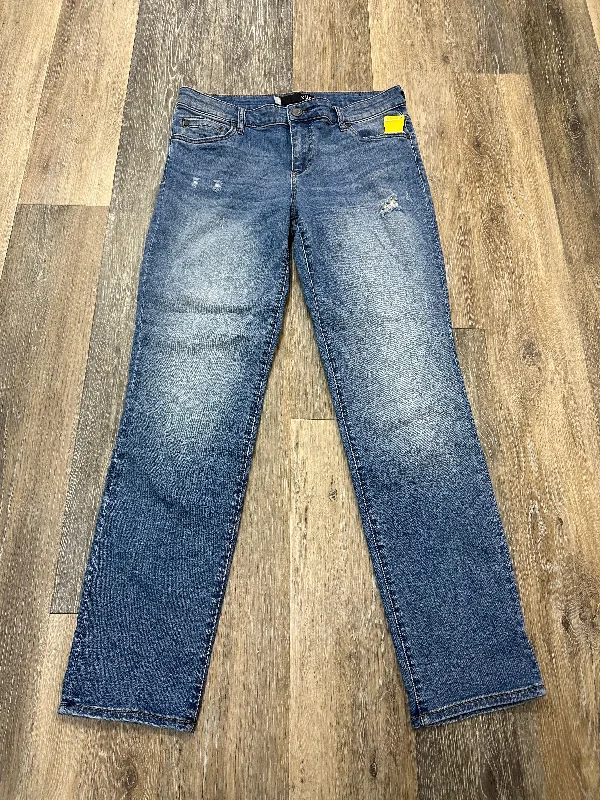 Jeans Straight By Kut In Blue Denim, Size: 8