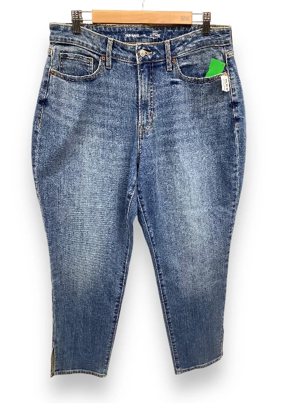 Jeans Straight By Old Navy In Blue Denim, Size: 14