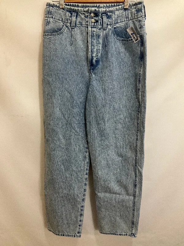 Jeans Straight By Rag & Bones Jeans In Blue Denim, Size: 10