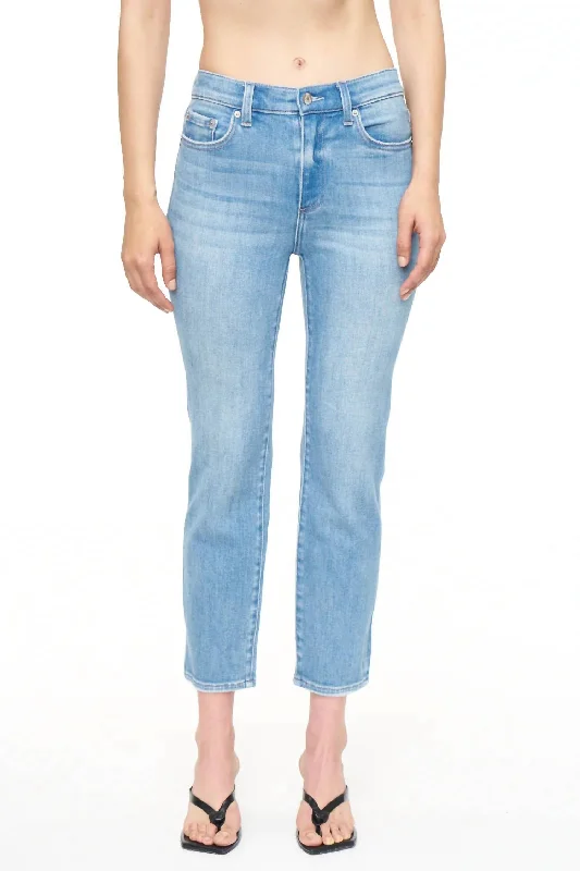 Women's Monroe High Rise Cigarette Crop Jeans In Mai Tai