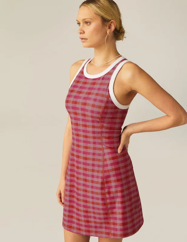 Pink Gingham SoftMark Outlines Dress