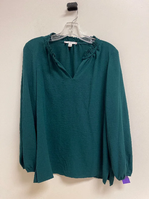 Green Blouse Long Sleeve Tommy Hilfiger, Size S