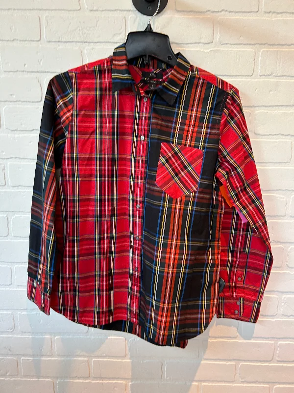 Plaid Blouse Long Sleeve J Crew, Size 8