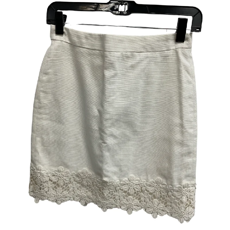 Skirt Mini & Short By J. Crew In White, Size: Xxs