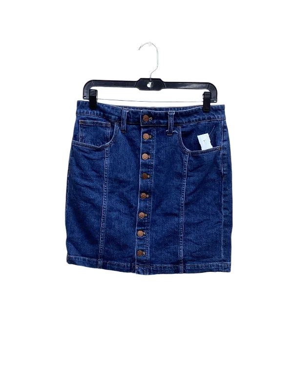 Skirt Mini & Short By Madewell In Blue Denim, Size: 8