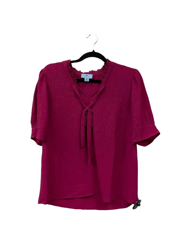 Top Short Sleeve By Cece In Pink, Size: M