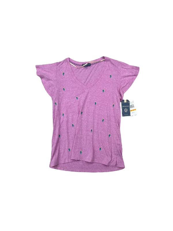 Top Short Sleeve By Democracy In Pink, Size: S