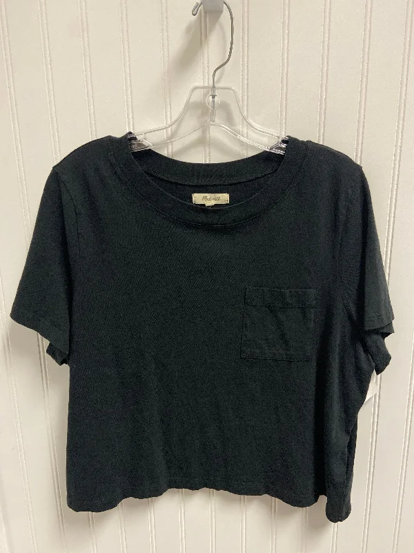 Top Short Sleeve By Madewell In Black, Size: 1x