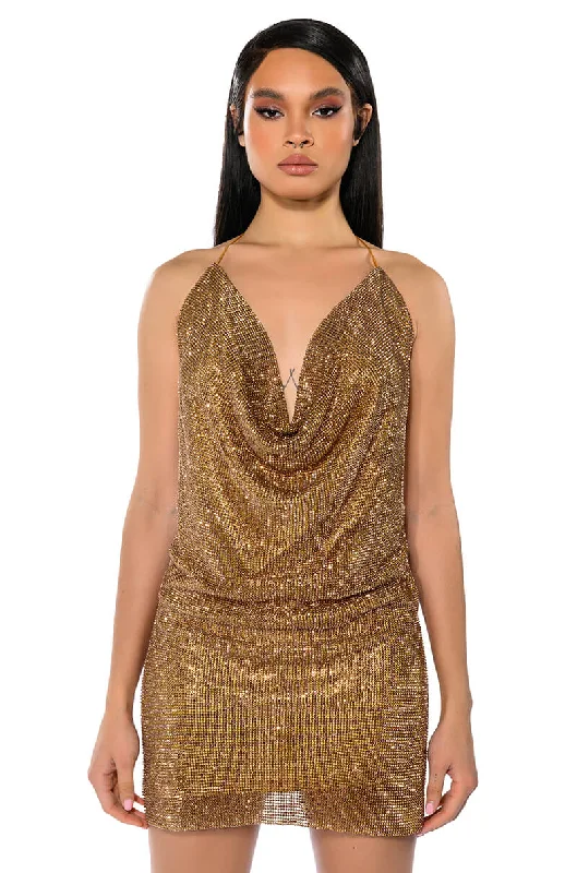 EXCEPTIONAL CHAINMAIL MINI DRESS