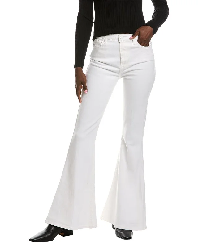 7 For All Mankind Mega Clean White Flare Jean