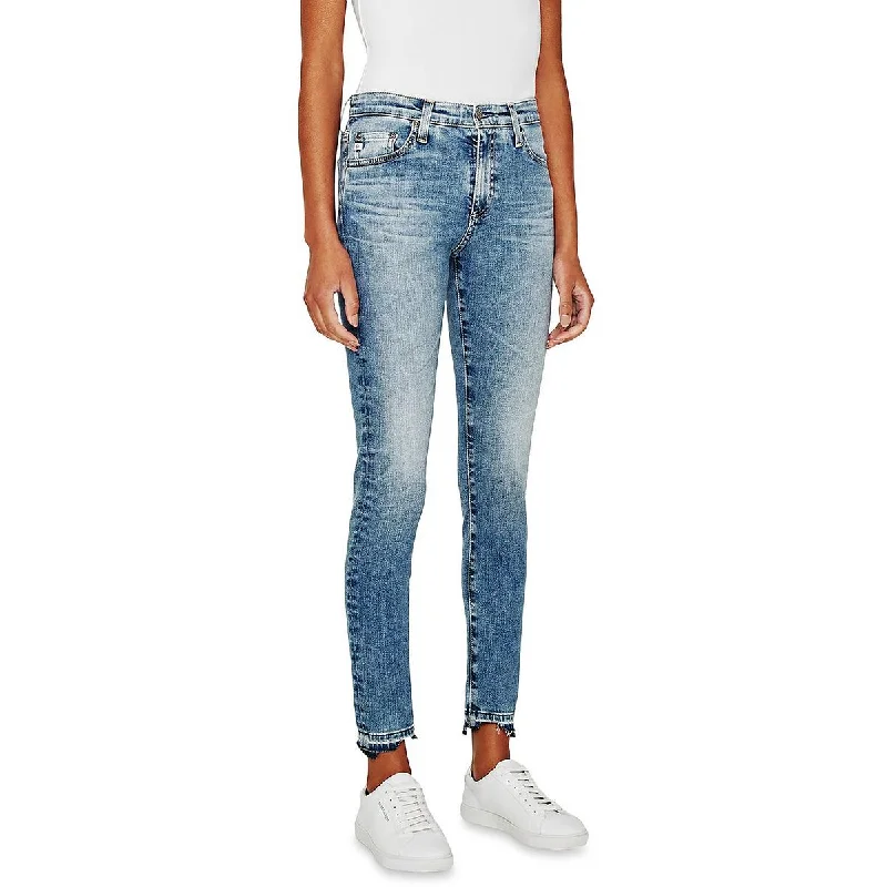 Farrah Womens High Rise Ankle Skinny Jeans