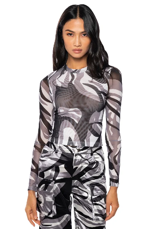 ROGER THAT MESH LONG SLEEVE CAMO BODYSUIT