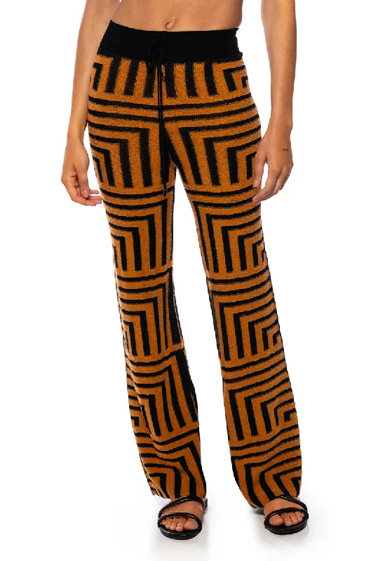 SAVANNAH WIDE LEG ORANGE PANTS