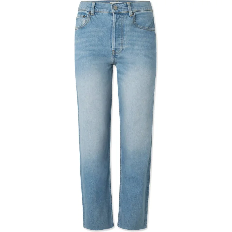 Women's Tommy High Rise Straight Leg Jeans In Medium Wash