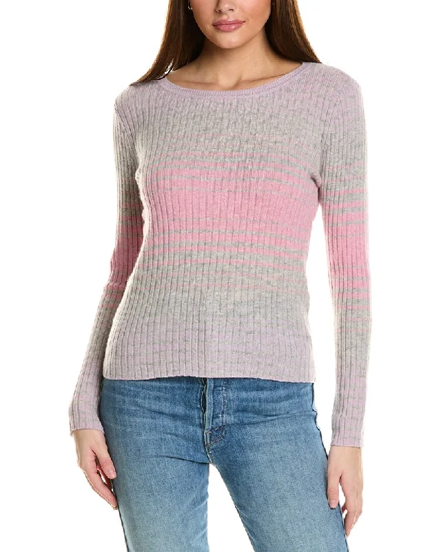 Collaboration Meredith Ombre Ribbed Cashmere Sweater