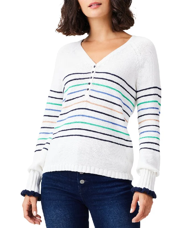 NIC+ZOE Plus Maritime Stripe Sweater