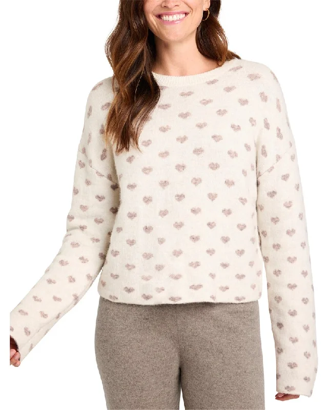 Splendid Lolly Hearts Wool-Blend Sweater