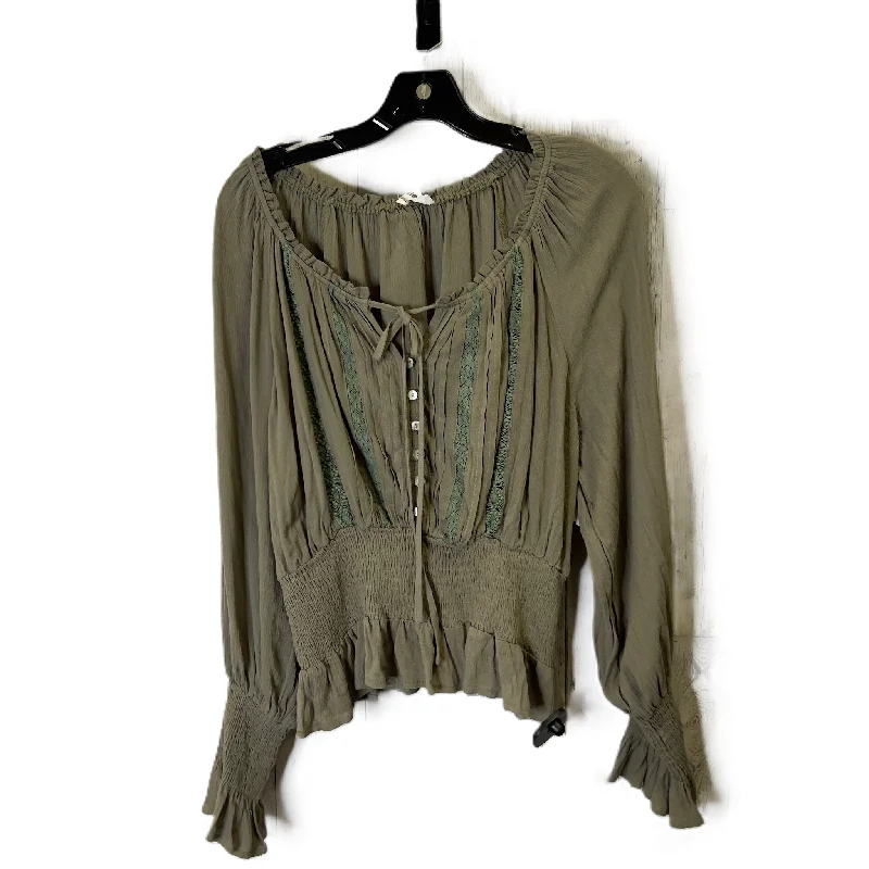 Top Long Sleeve By In Bloom In Green, Size: M