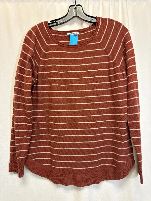 Top Long Sleeve By Pink Clover In Brown, Size: L