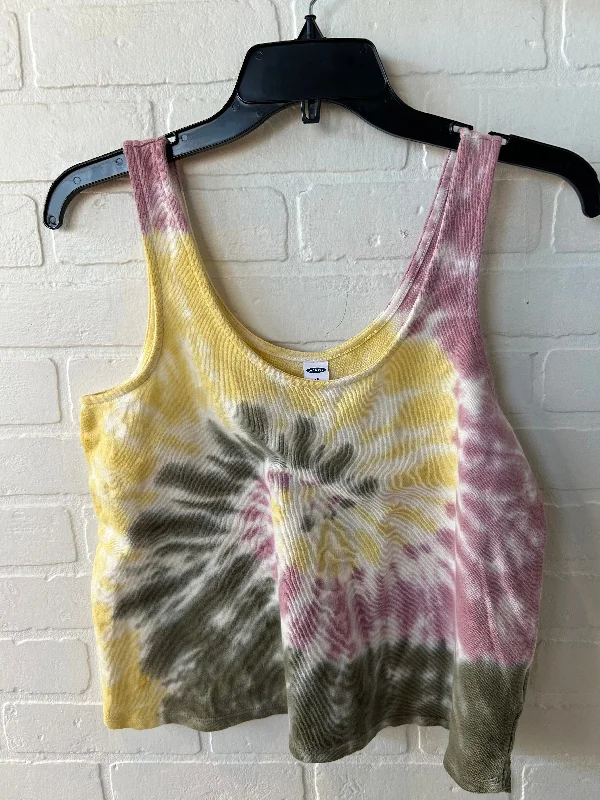 Top Sleeveless Basic By Old Navy In Tie Dye Print, Size: Xs