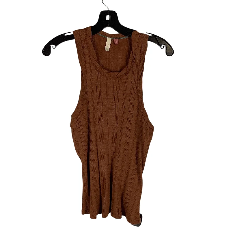 Top Sleeveless Basic By Pilcro In Brown, Size: M