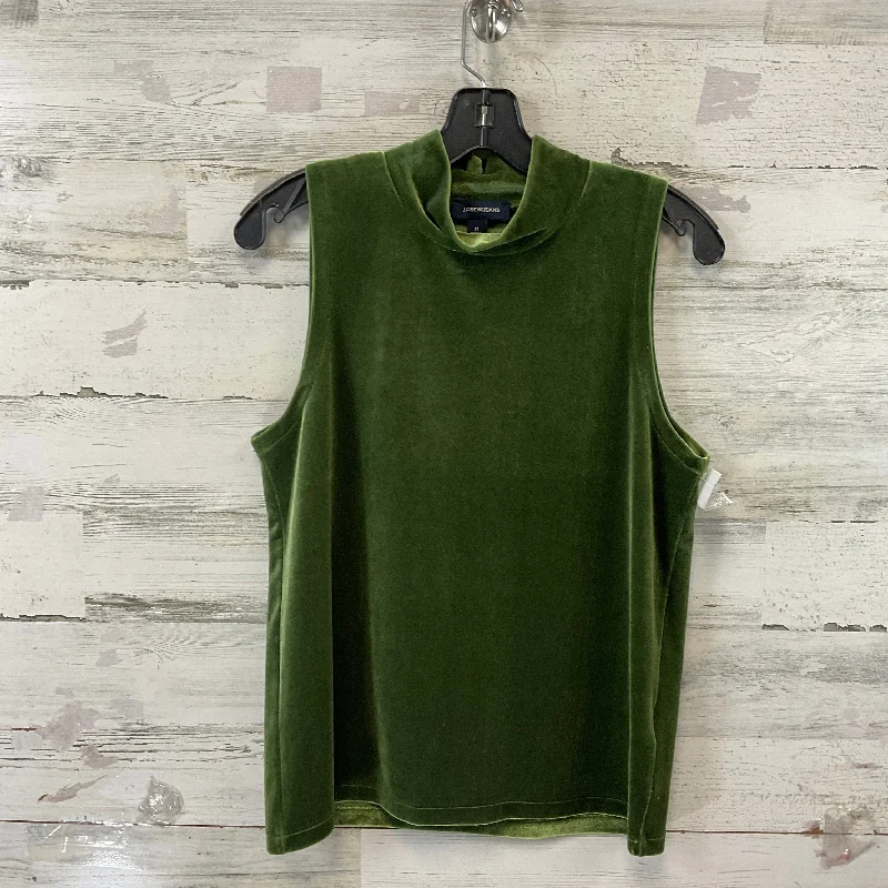 Top Sleeveless By J. Crew In Green, Size: M