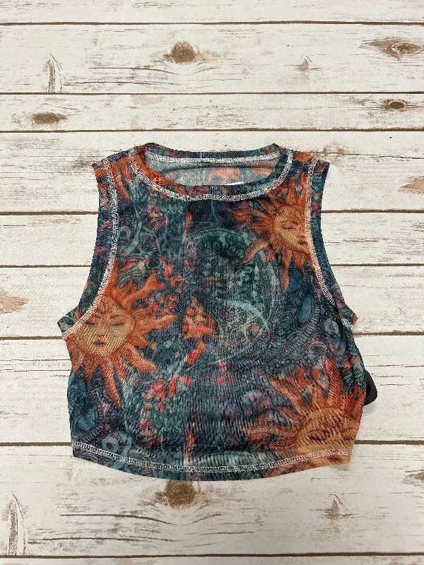 Top Sleeveless By Shein In Multi-colored, Size: S